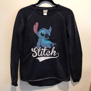 Disney Stitch Blue Long Sleeve Sweater